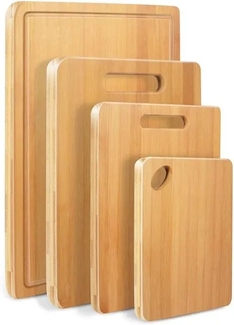 Bamboo Chopping Board Set (4 pcs) - Kitchen Accessories at Uncle G Mart Kilimani
