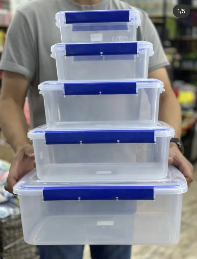 Food Storage Container Set with Locking Lids (5 pcs) in Kilimani | Uncle G Mart