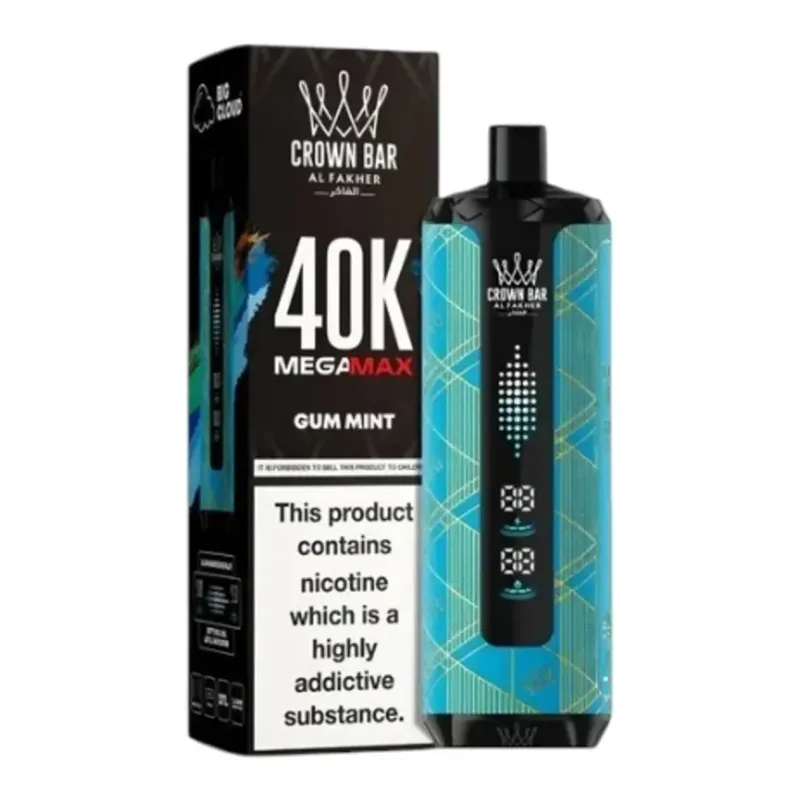 Gum Mint Al Fakher Crown Bar Mega Max 40K Puffs - vape in Kilimani | Uncle G Mart