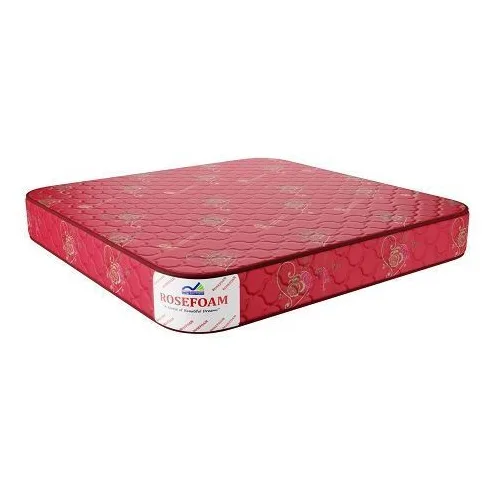 Rosefoam Red Floral Foam Mattress