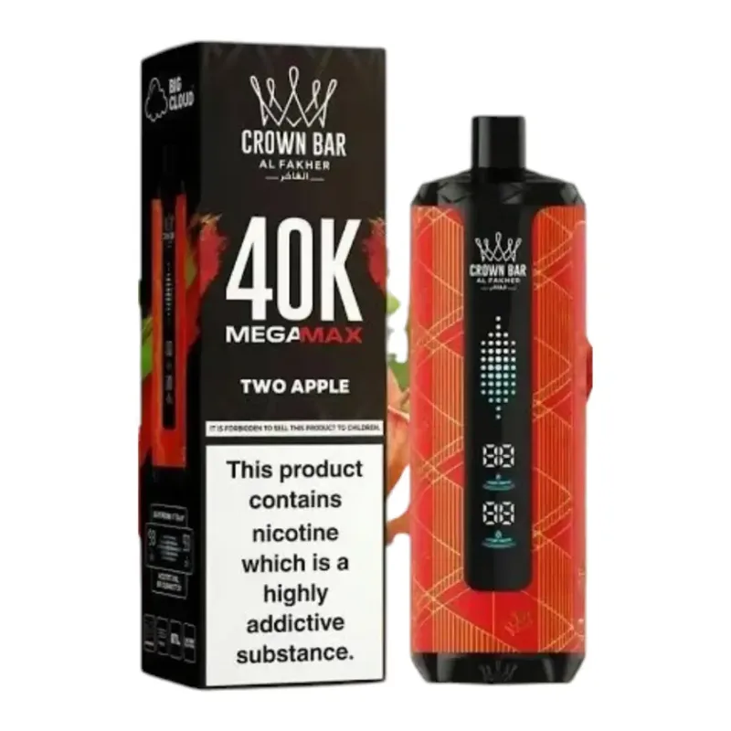Two Apple Al Fakher Crown Bar Mega Max 40,000 Puffs - vape in Kilimani | Uncle G Mart