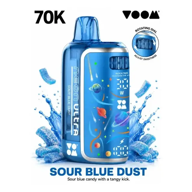 Voom Neon Ultra Sour Blue Dust (70,000 Puffs) - vape in Kilimani | Uncle G Mart