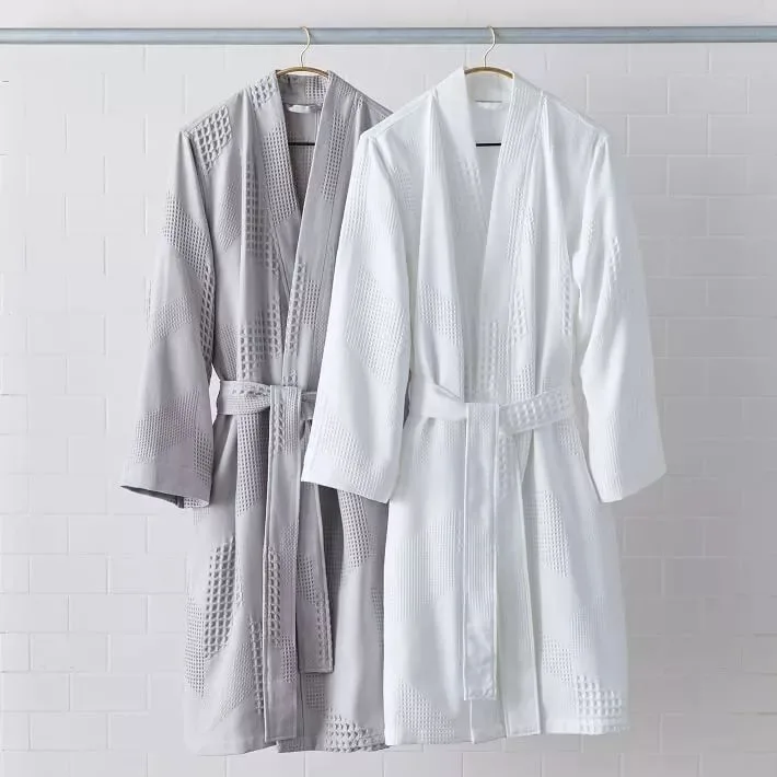 Waffle-Weave Bathrobe